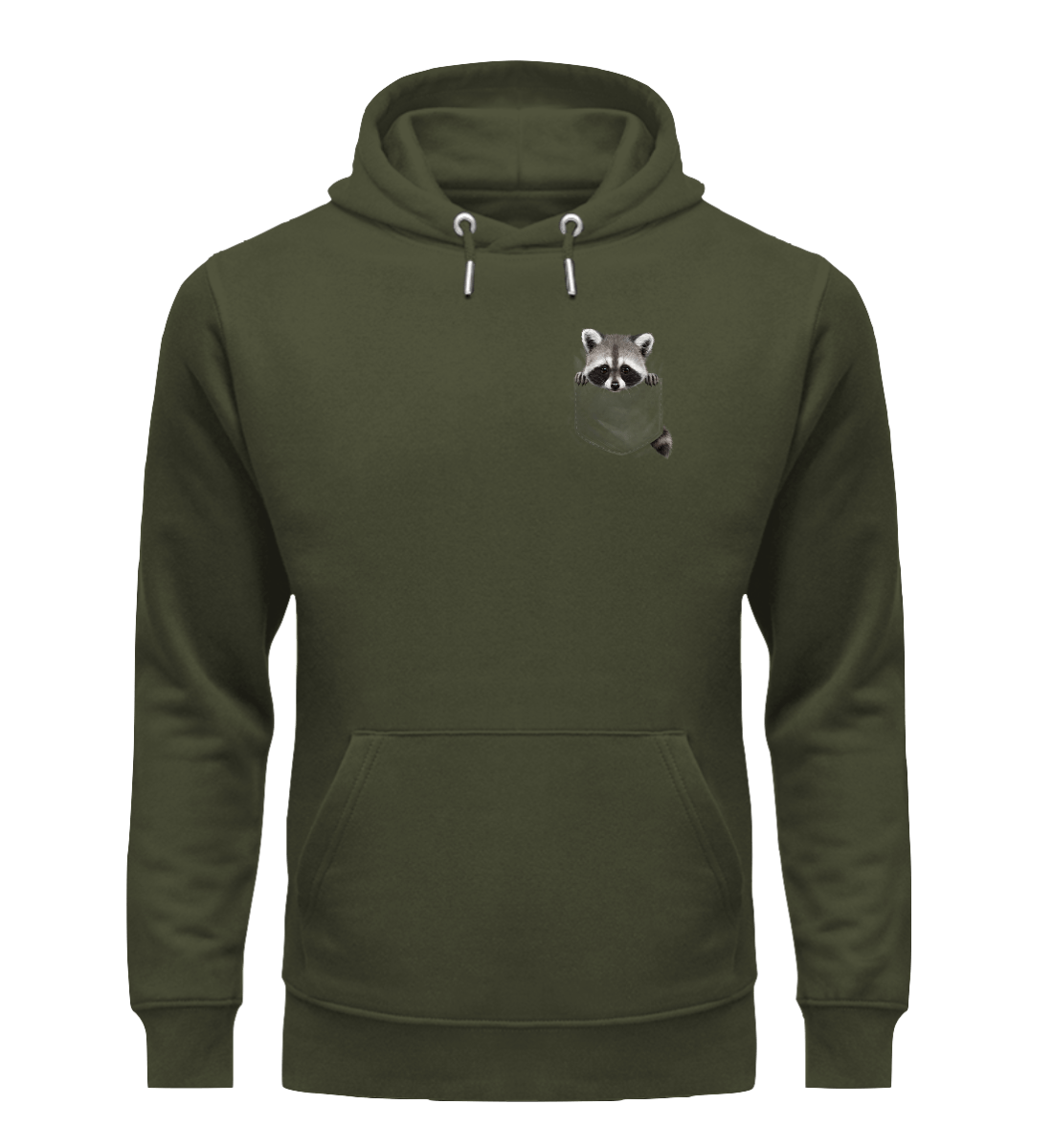 Waschbär Tasche - Bio Unisex Hoodie (PREMIUM)