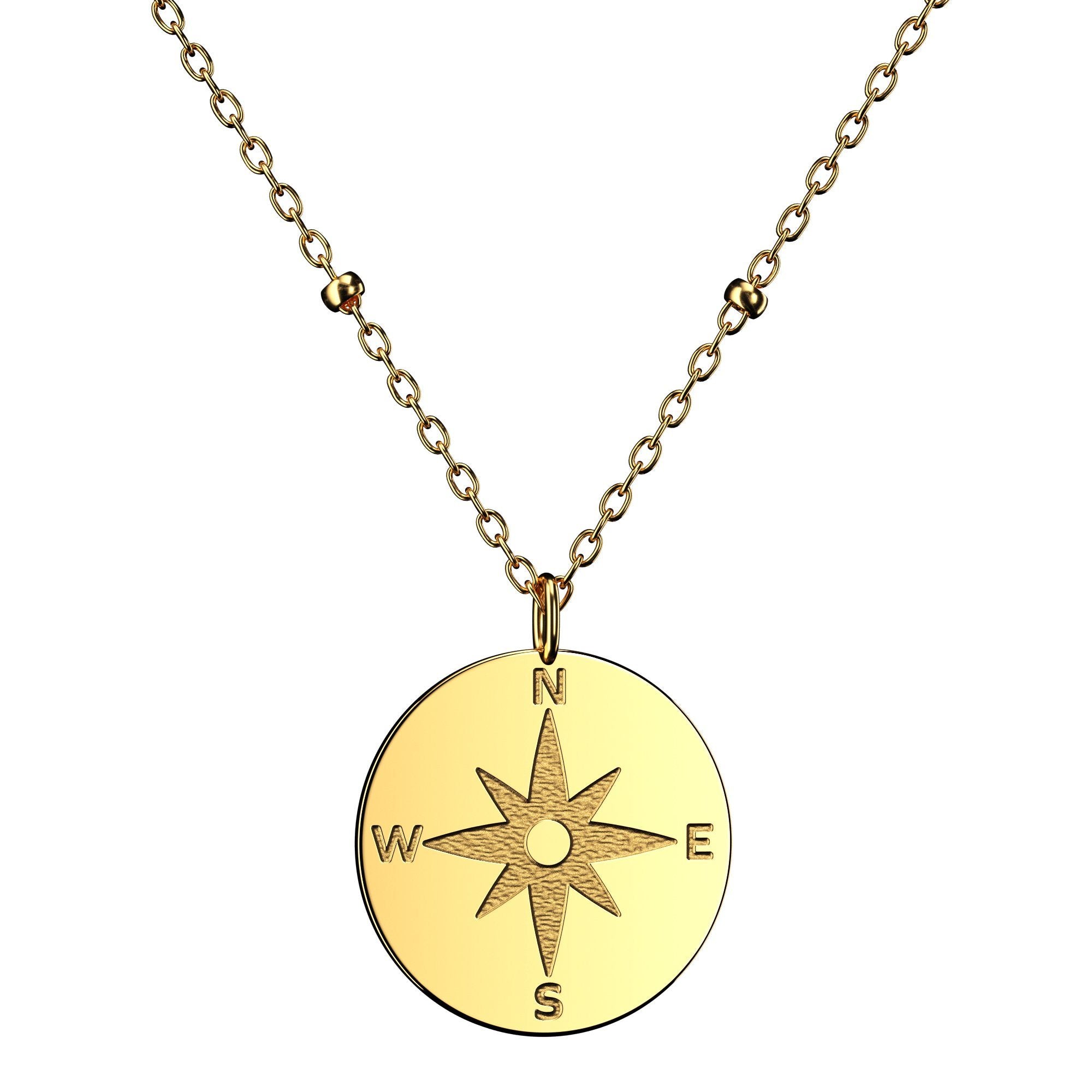 Kompass Halskette (🌲)