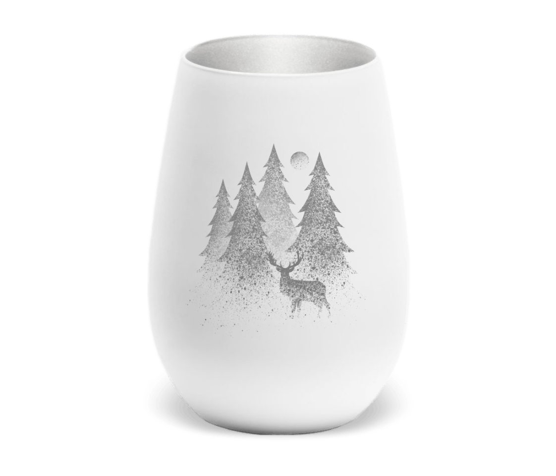 Windlicht Hirsch Im Wald gesprenkelt