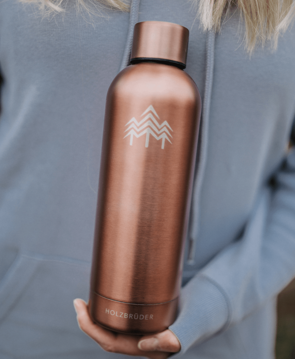 Baum Logo - Thermo-Trinkflasche (🌲)