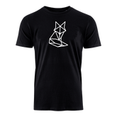 Origami Fuchs weiss - Bio Herren Shirt