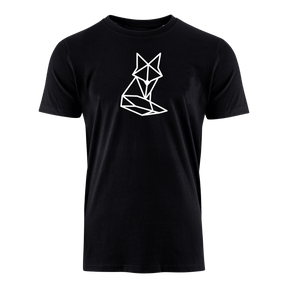 Origami Fuchs weiss - Bio Herren Shirt