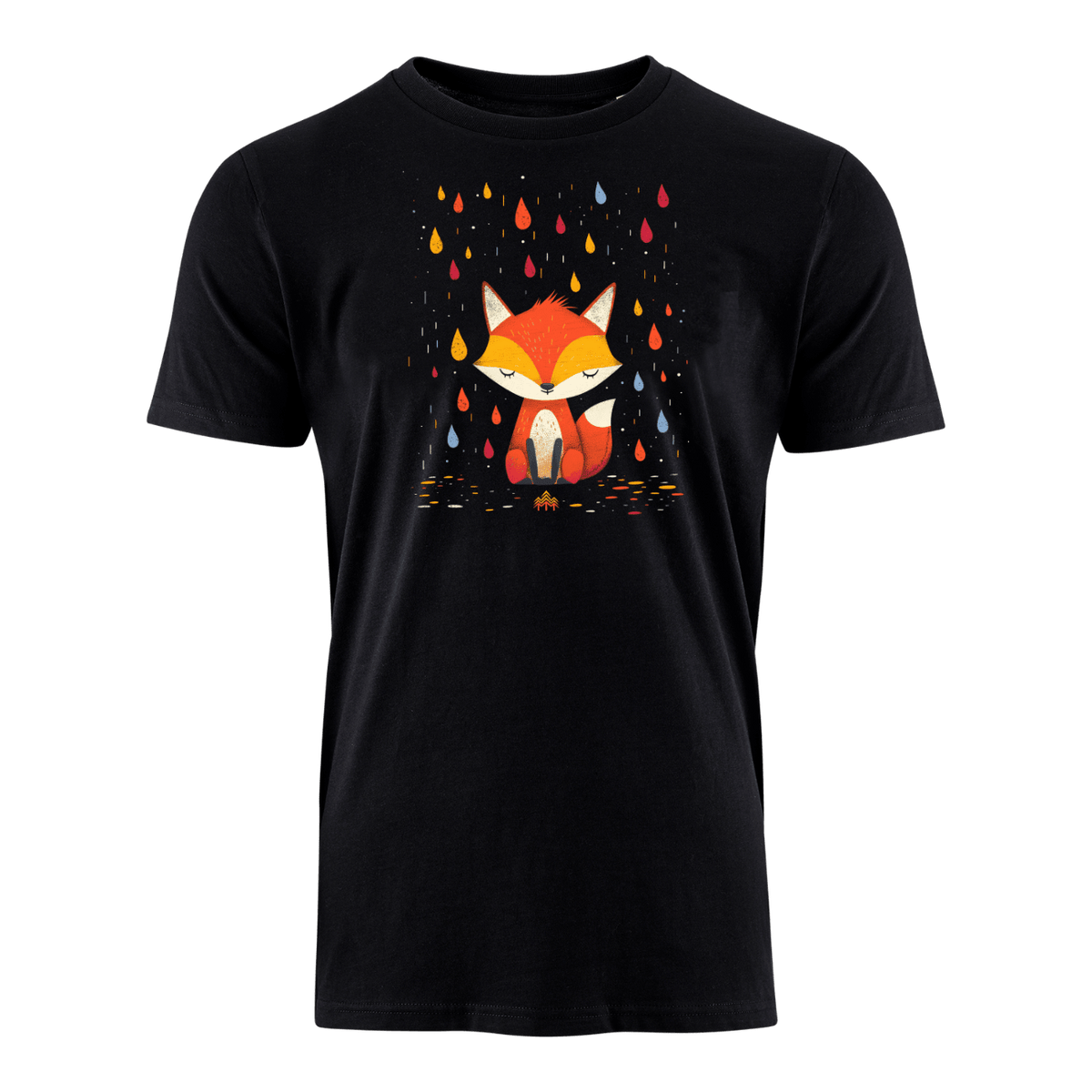 Fuchs im Regen  - Bio Herren Shirt