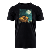 Bär bei Nacht - Bio Herren Shirt