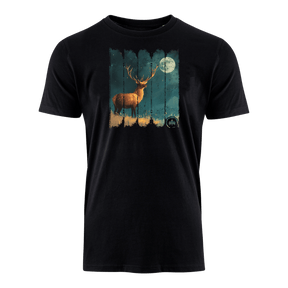 Hirsch bei Nacht - Bio Herren Shirt