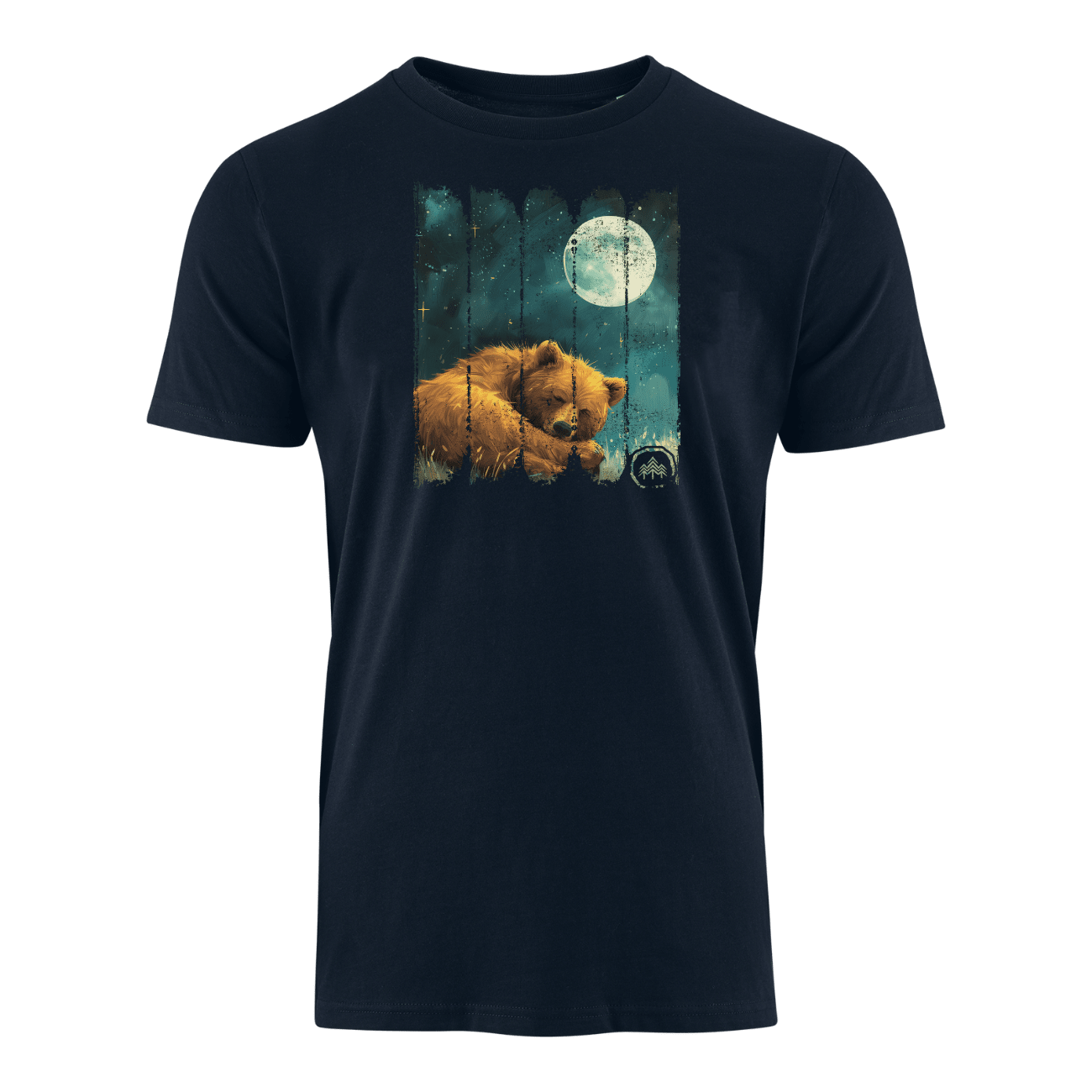 Bär bei Nacht - Bio Herren Shirt