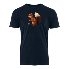 Origami Eichhörnchen - Bio Herren Shirt