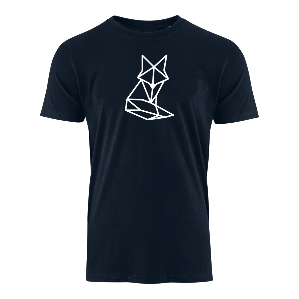 Origami Fuchs weiss - Bio Herren Shirt