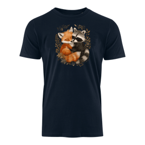 Waschbär und Fuchs  - Bio Herren Shirt