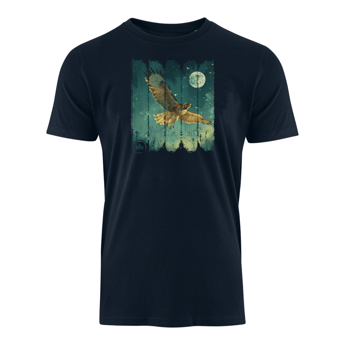 Adler bei Nacht - Bio Herren Shirt