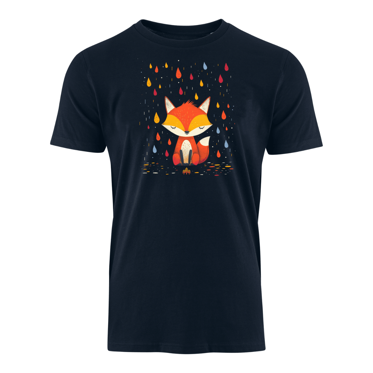 Fuchs im Regen  - Bio Herren Shirt