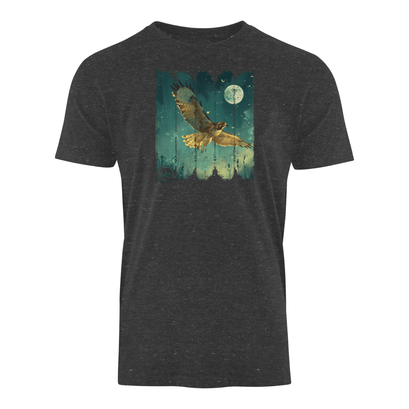 Adler bei Nacht - Bio Herren Shirt