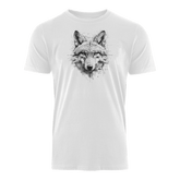 Wolf Skizze - Bio Herren Shirt