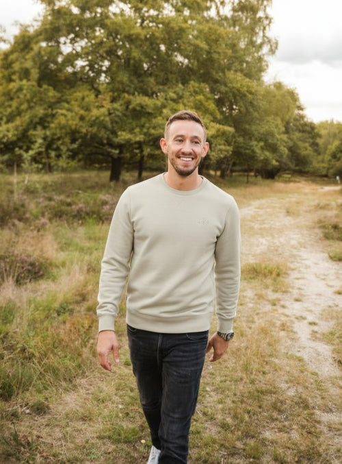 Meliertes Sweatshirt