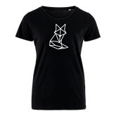Origami Fuchs weiss  - Bio Damen Shirt