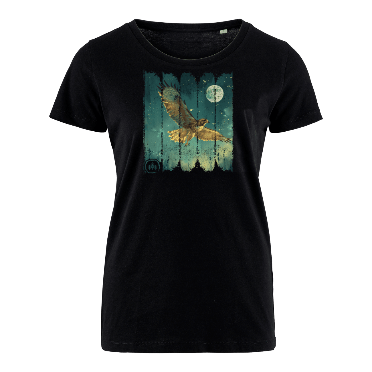 Adler bei Nacht - Bio Damen Shirt