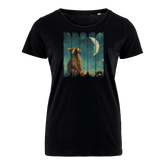 Waschbär bei Nacht - Bio Damen Shirt