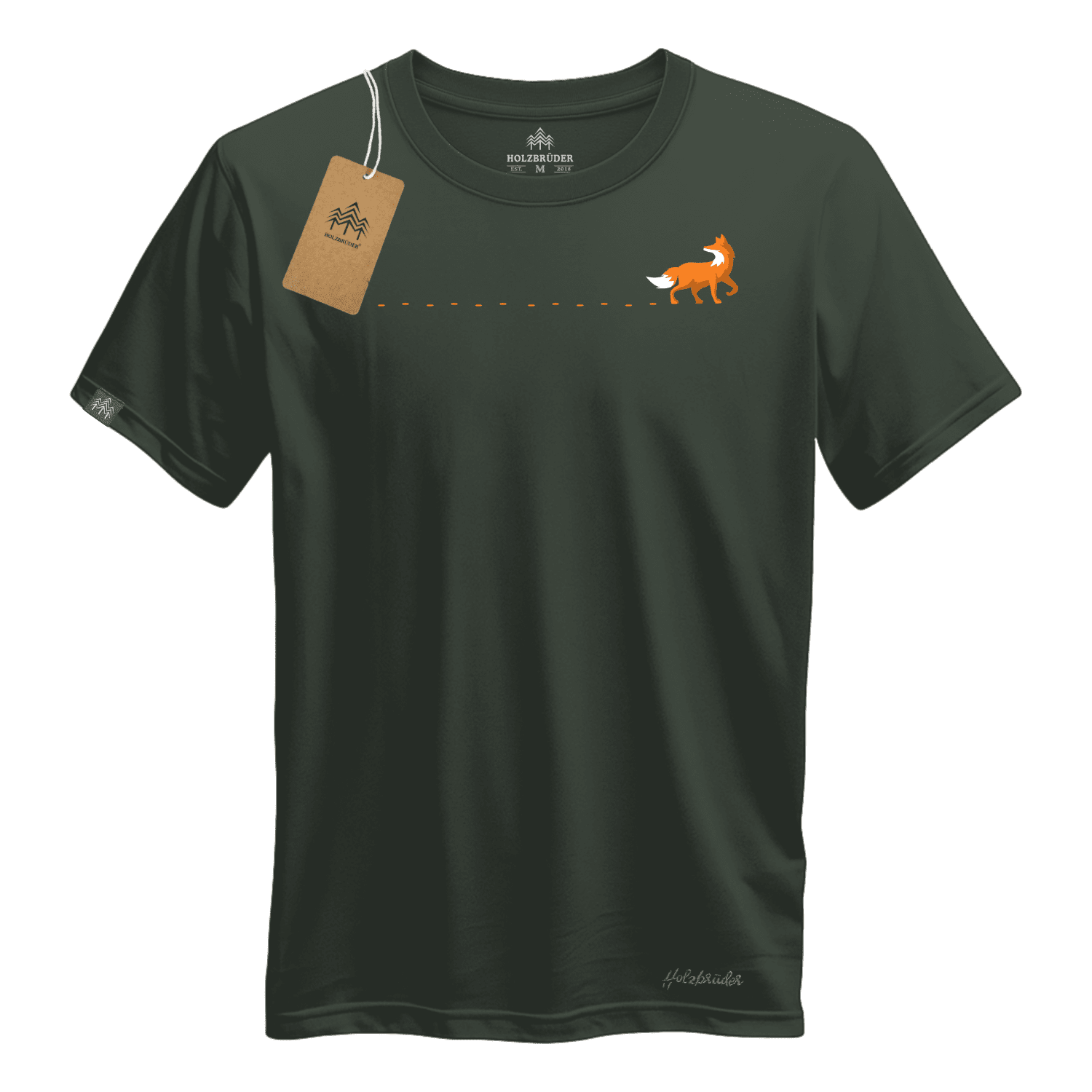 Holzbrüder® Originals - Fuchs Spur Bio Herren Shirt