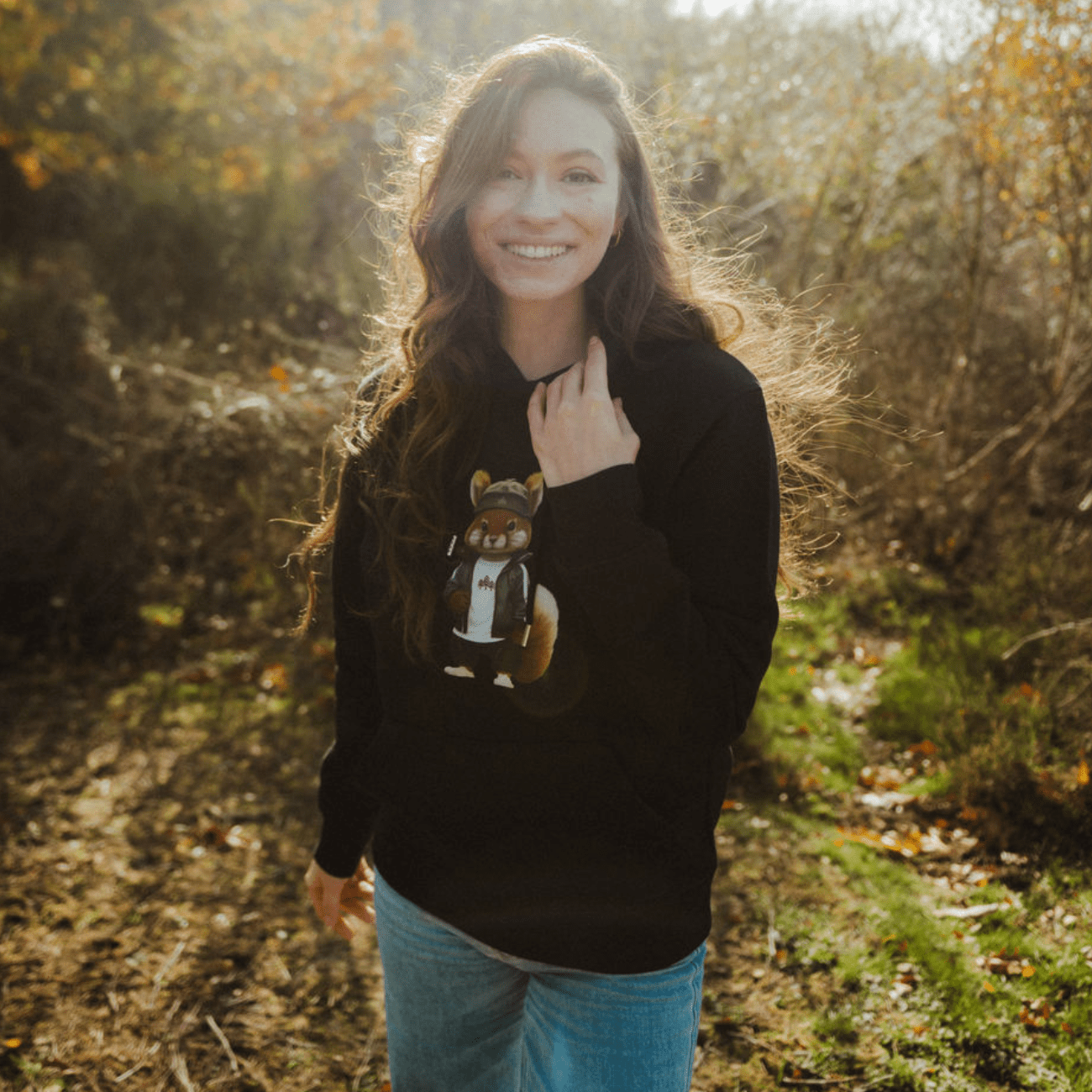 Eichhörnchen Buddy - Bio Unisex Hoodie (PREMIUM)