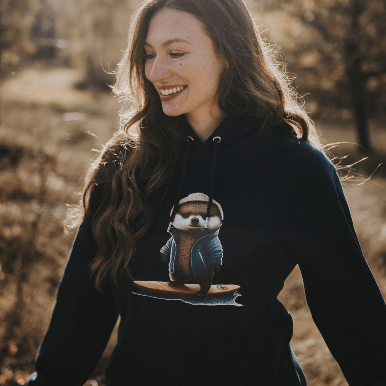 Cooler Otter - Bio Unisex Hoodie (PREMIUM)