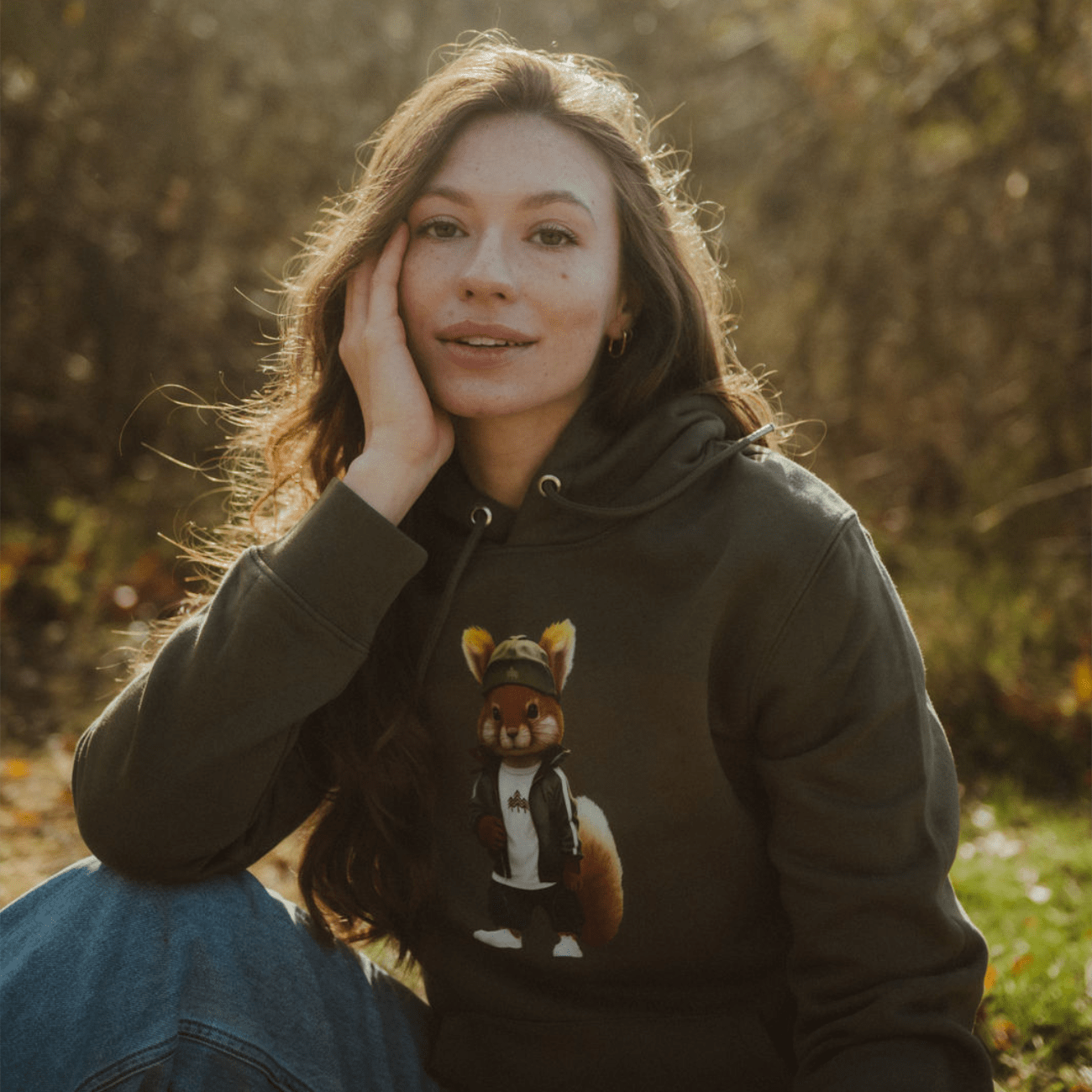 Eichhörnchen Buddy - Bio Unisex Hoodie (PREMIUM)