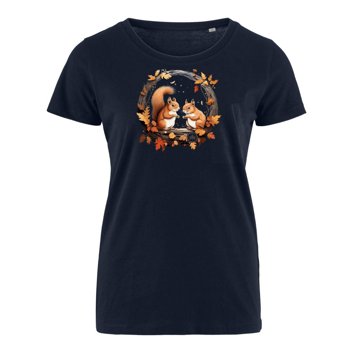 zwei Eichhörnchen - Bio Damen Shirt