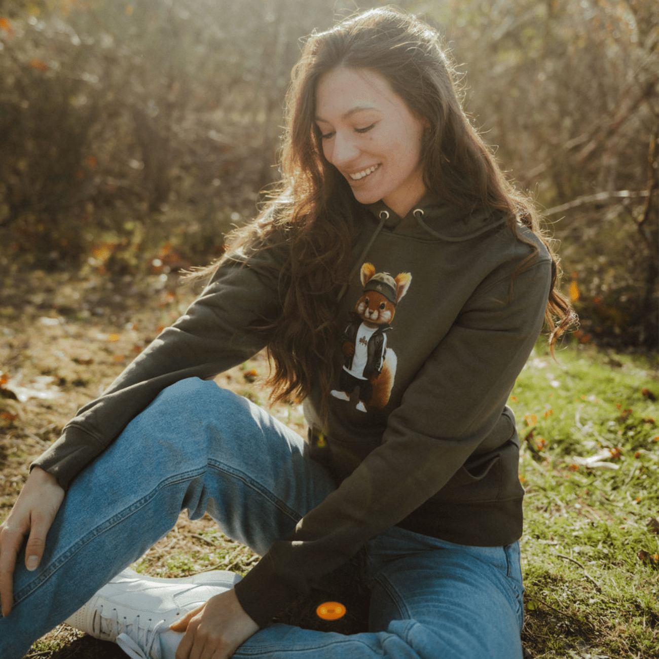 Eichhörnchen Buddy - Bio Unisex Hoodie (PREMIUM)