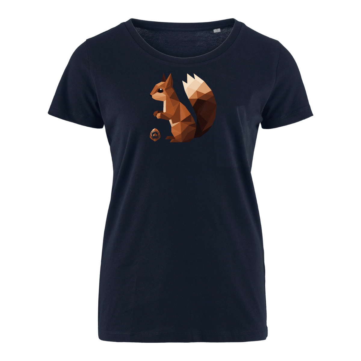 Origami Eichhörnchen - Bio Damen Shirt