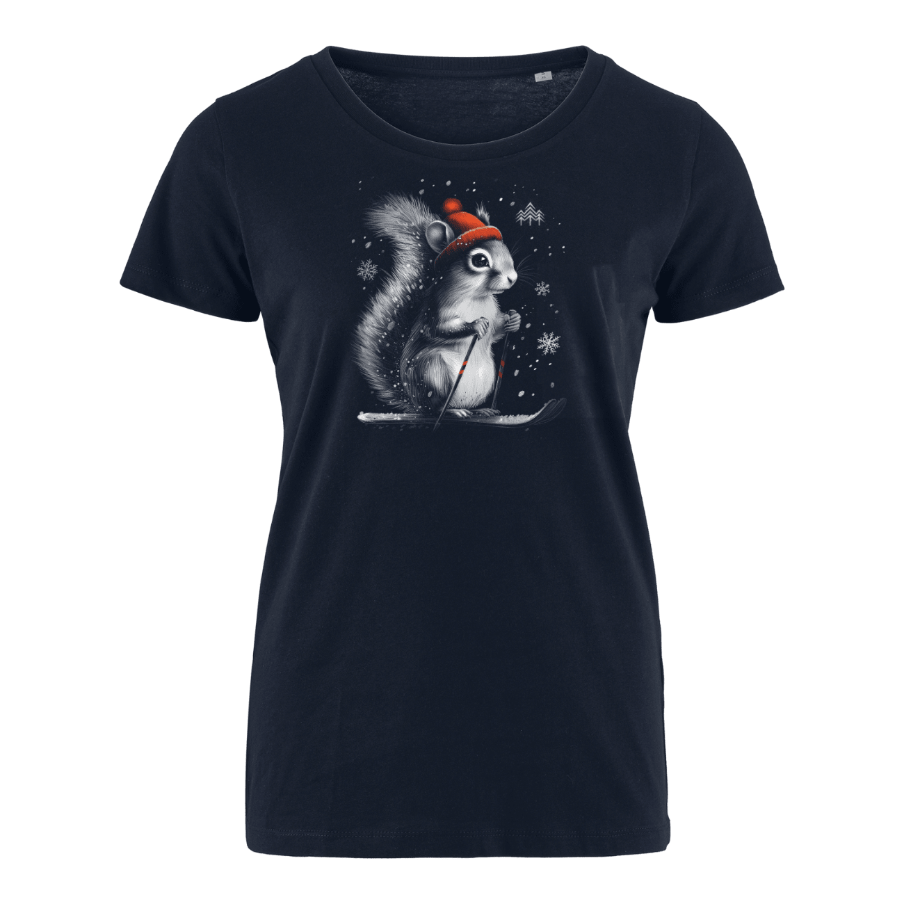 Skihörnchen - Bio Damen Shirt
