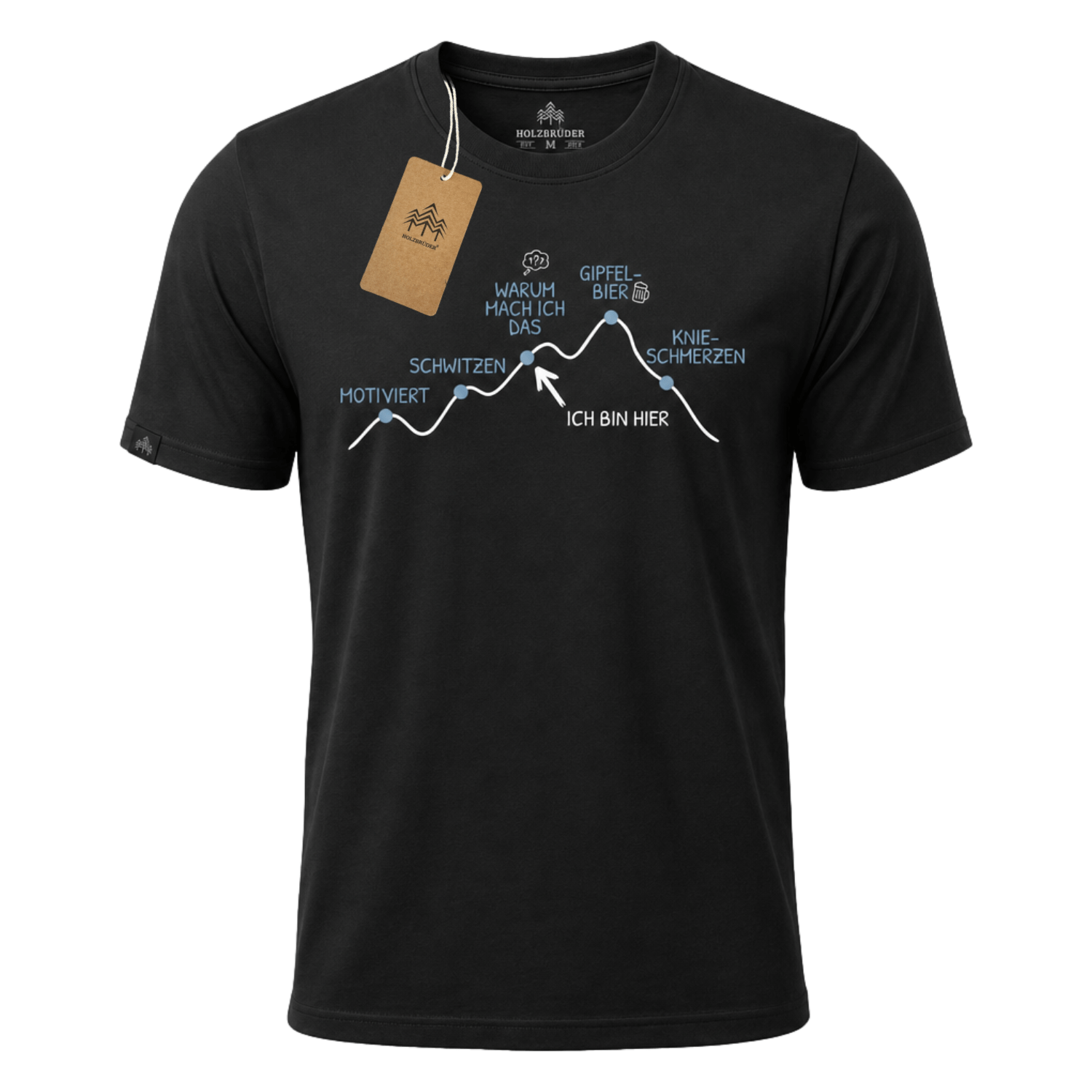 5 Phasen Der Wanderung - Bio Herren Shirt