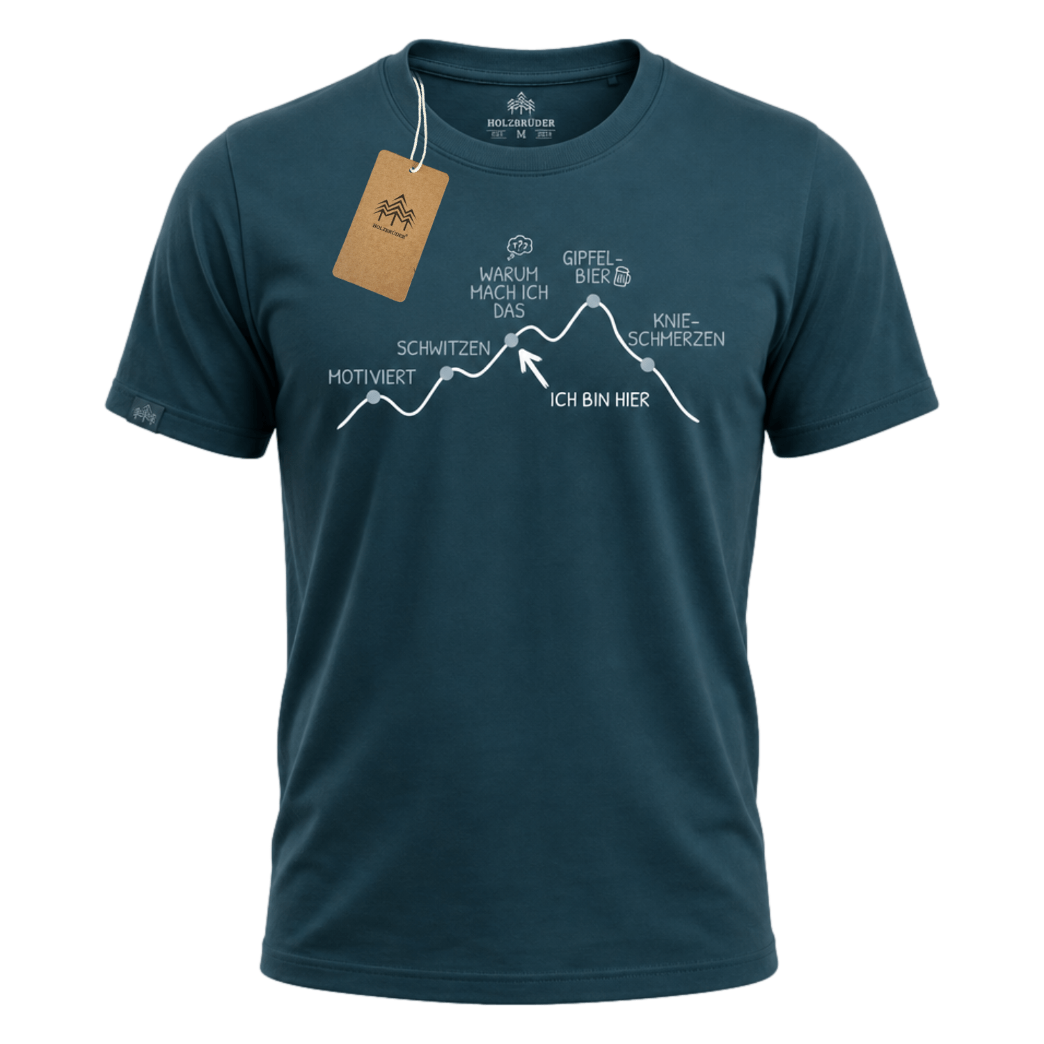 5 Phasen Der Wanderung - Bio Herren Shirt