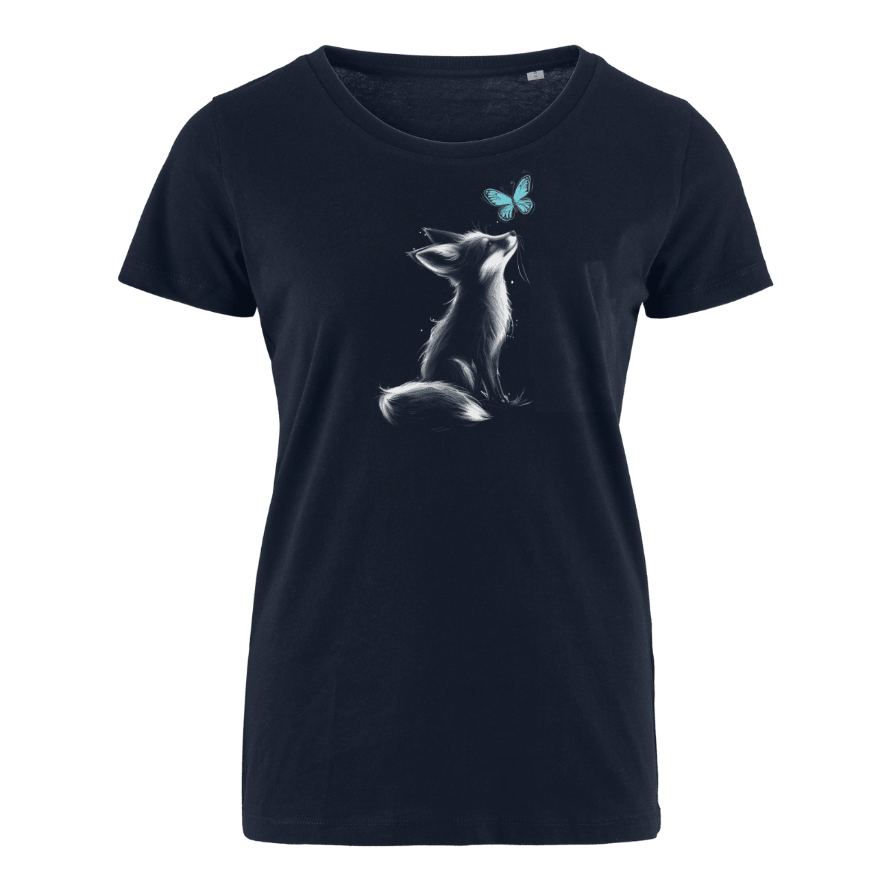 Kleiner Fuchs und Schmetterling  - Bio Damen Shirt