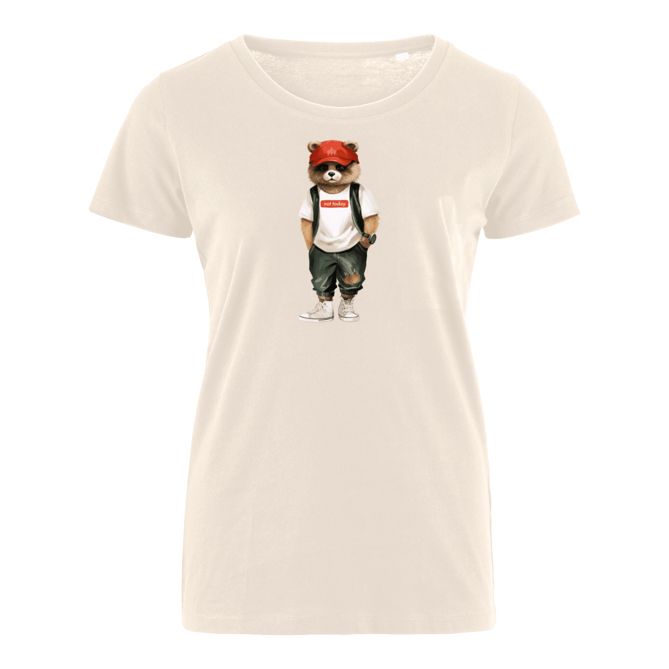 Not Today Bear - Bio Damen Shirt