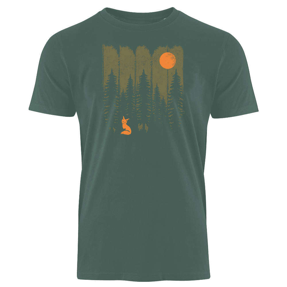 FUCHS IM WALD KHAKI - Bio Herren Shirt