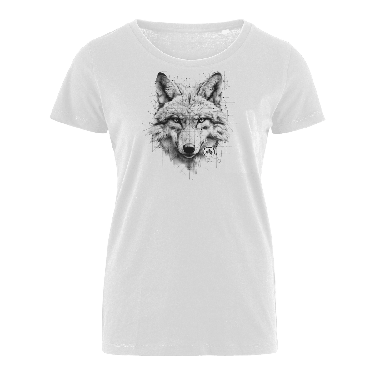 Wolf Skizze - Bio Damen Shirt