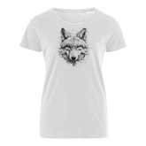 Wolf Skizze - Bio Damen Shirt
