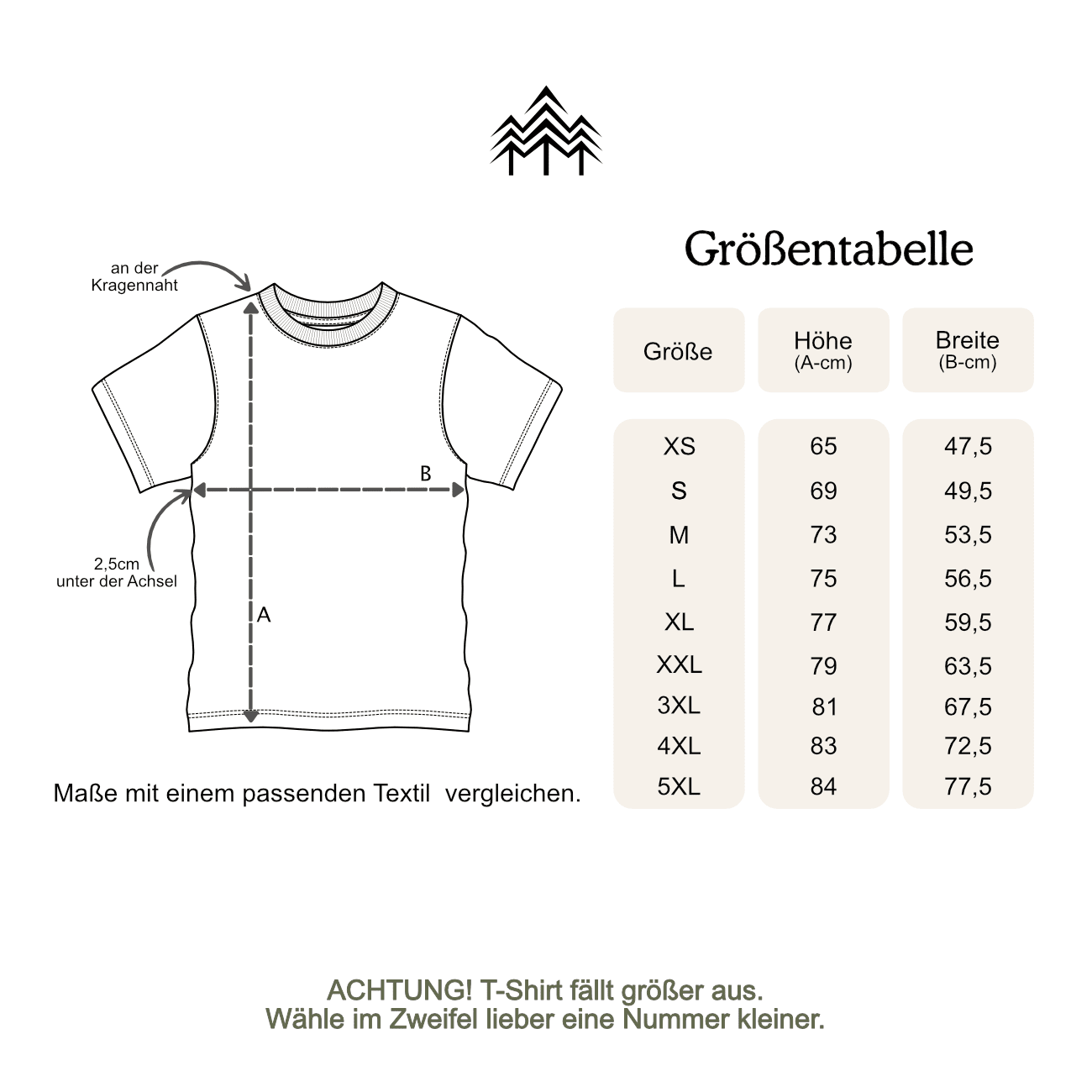 FUCHS IM WALD KHAKI - Bio Herren Shirt