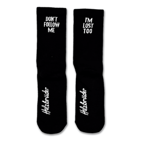 Don't Follow me - Bio Crew Socken
