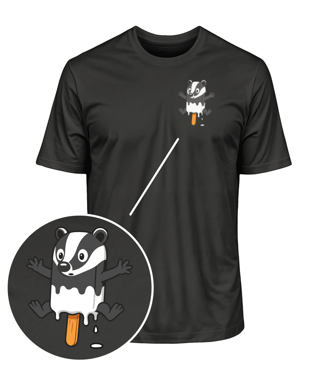 Dachs Eis - Bio Herren Shirt