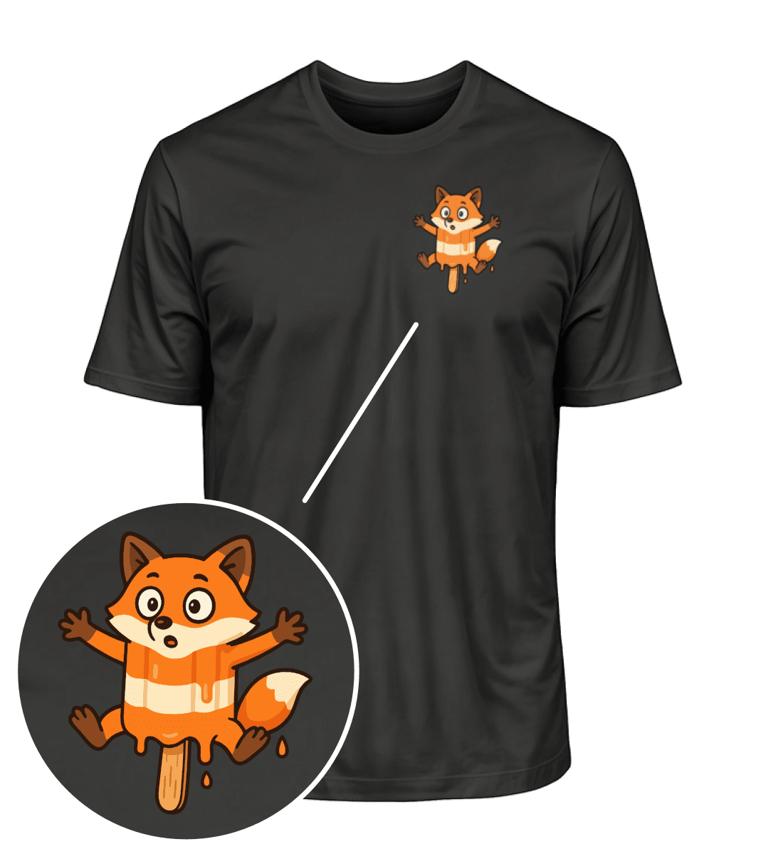 Fuchs Eis - Bio Herren Shirt
