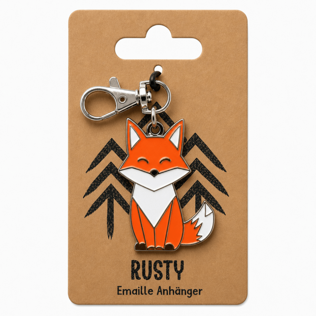 Emaille Anhänger - Rusty