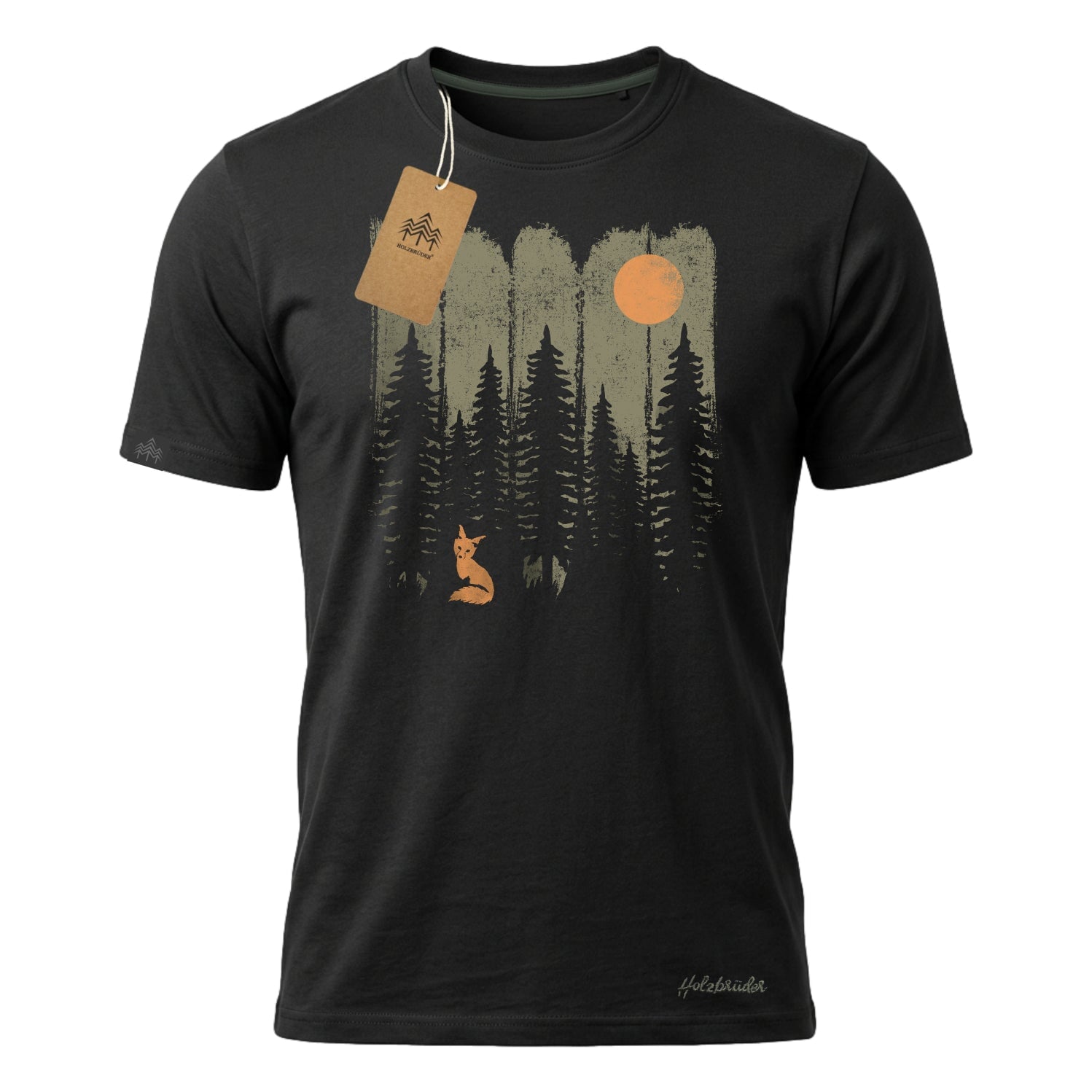 Holzbrüder® Originals - Fuchs Im Wald Bio Herren Shirt
