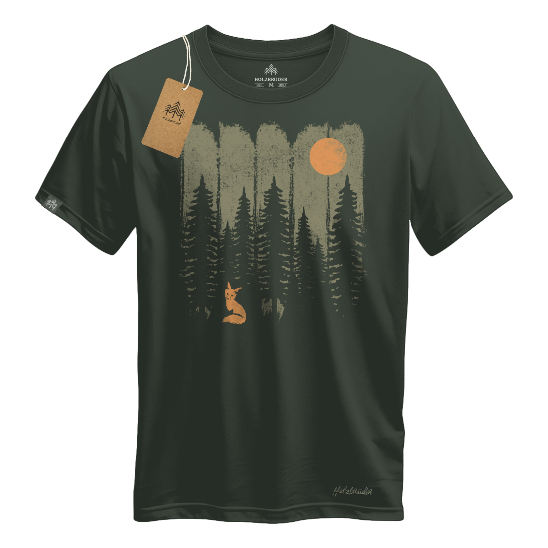 Holzbrüder® Originals - Fuchs Im Wald Bio Herren Shirt
