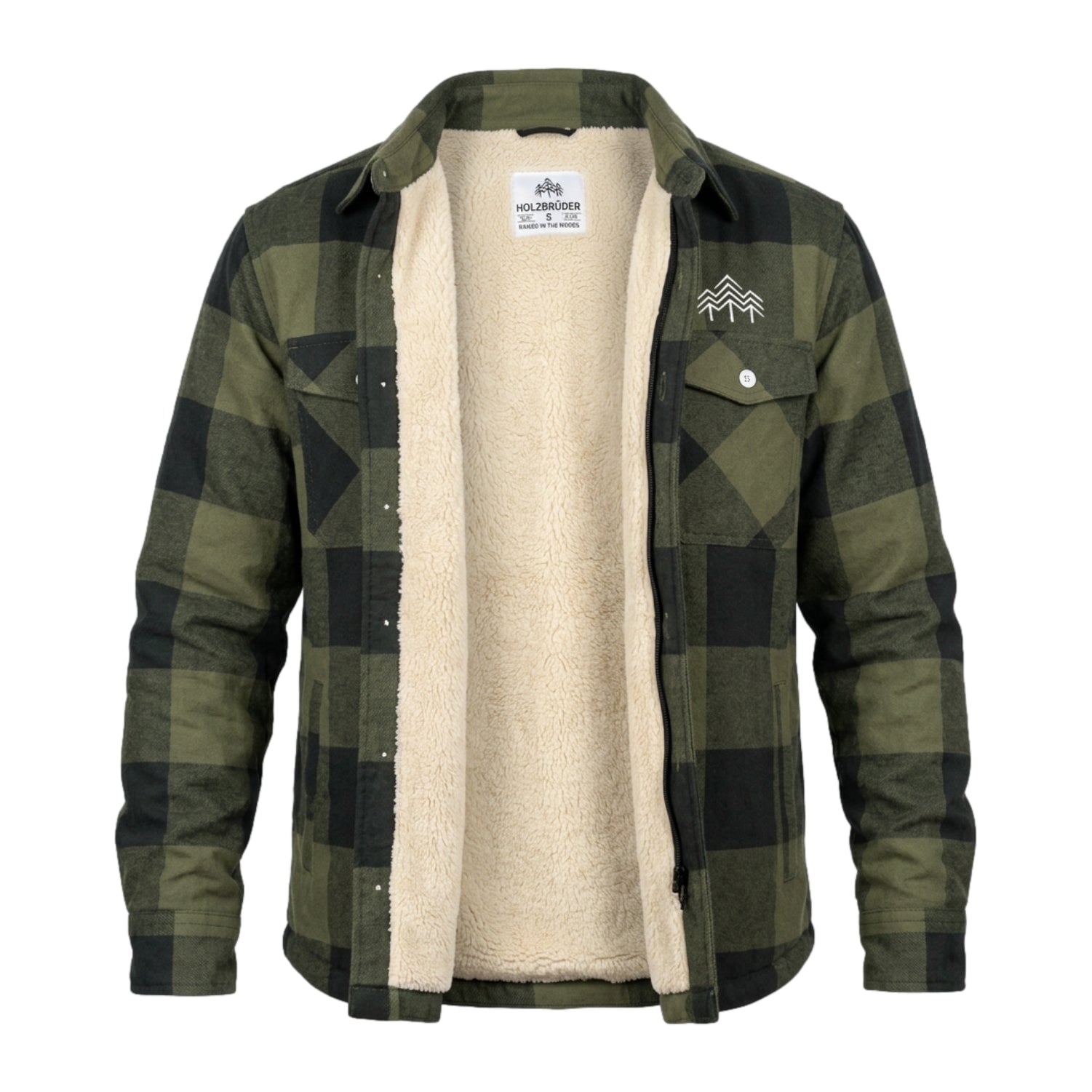 Holzbrüder® Flanelljacke – Outlander (Green-Pine)