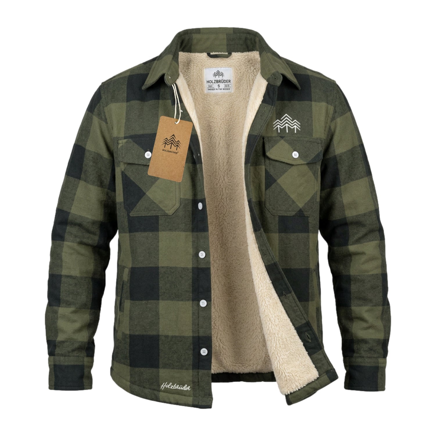 Holzbrüder® Flanelljacke – Outlander (Green-Pine)