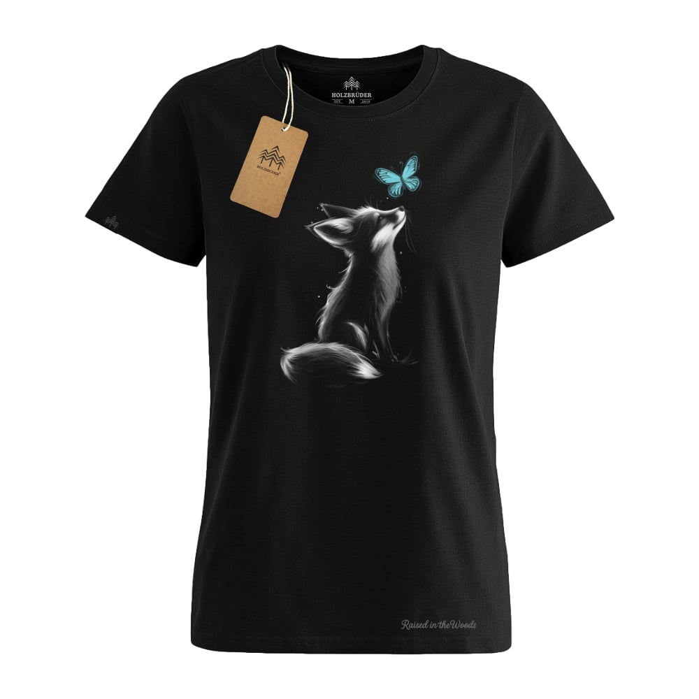 Holzbrüder® Originals - Fuchs & Schmetterling Bio Damen Shirt
