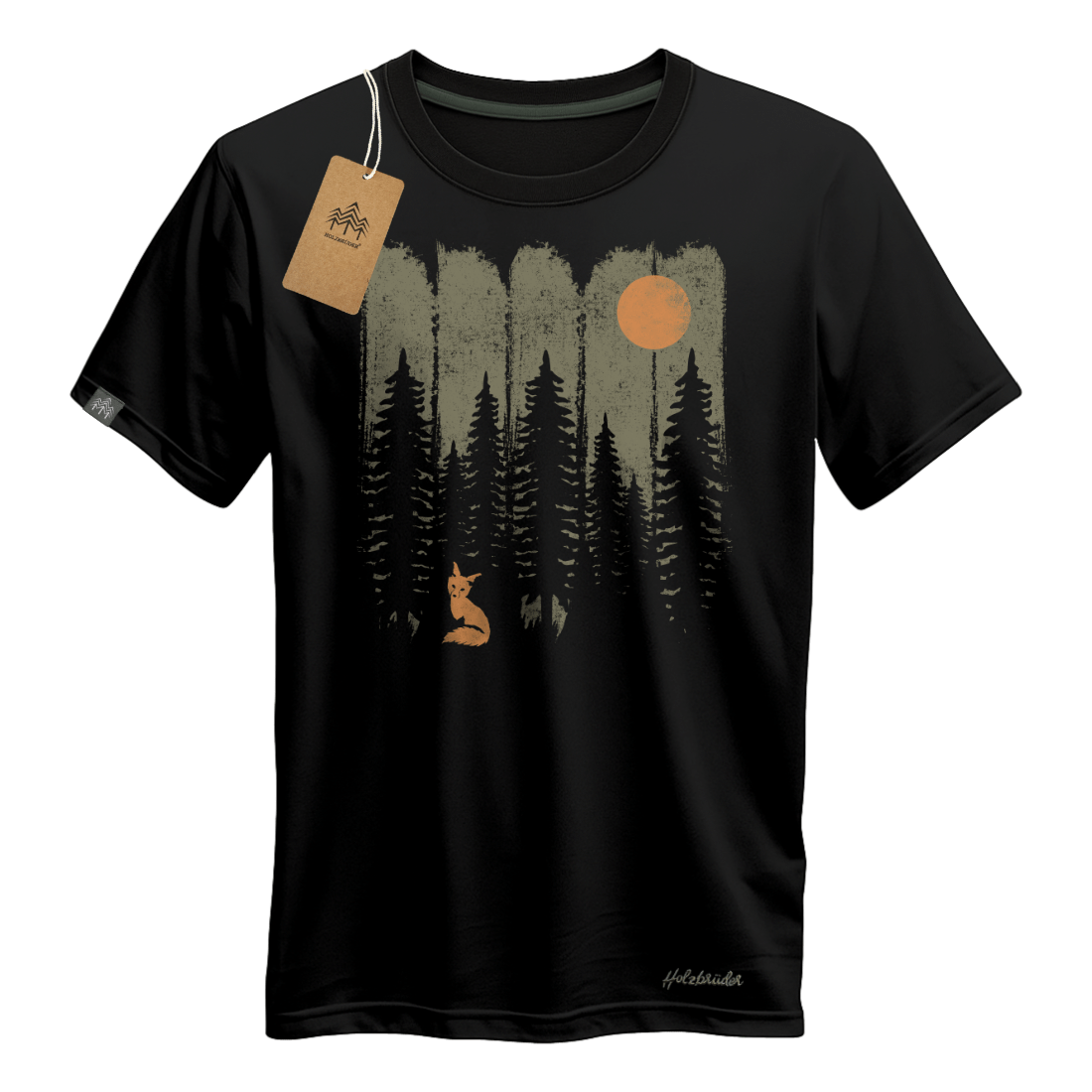 Holzbrüder® Originals - Fuchs Im Wald Bio Herren Shirt