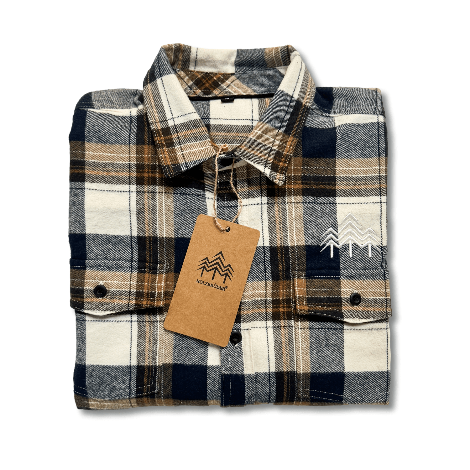 HOLZBRÜDER® - Unisex Flanellhemd mit Stick