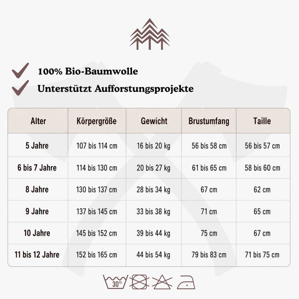 Größentabelle