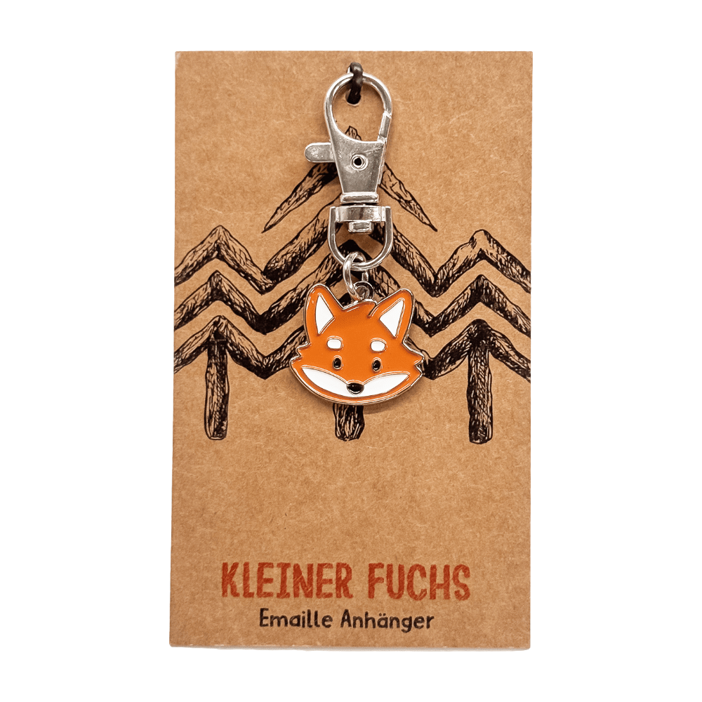 Emaille Anhänger - Kleiner Fuchs